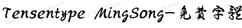 Tensentype MingSong字体转换